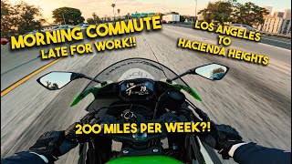 2024 Kawasaki ZX6R  MotoVlog Ep 5  Morning Commute Los Angeles to Hacienda Heights 200 milesweek [upl. by Nale]