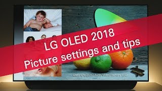 LG OLED 2018 B8 C8 E8 G8 W8 picture settings with tips [upl. by Marozas]