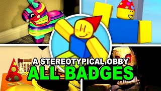 A Stereotypical Obby Anniversary Update  ALL Badges amp Full Walkthrough  Ending Roblox Showcase [upl. by Bennie]