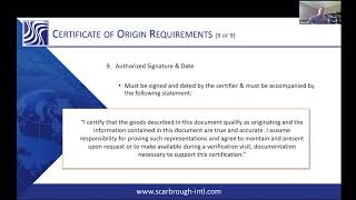 Certification indicator and method of qualification USMCA [upl. by Campagna]