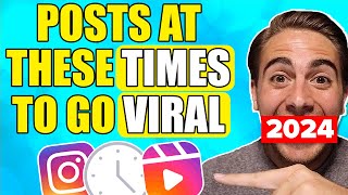 The BEST Time To Post on Instagram To Go VIRAL amp Get Followers in 2024 not what you think [upl. by Ardnasela]