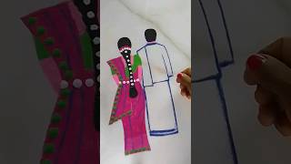 💗💚Beautiful couples kolam art unique kolam design creative kolam shorts [upl. by Kimberlee]