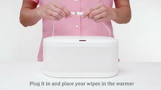 Munchkin Touch Free Wipe Warmer How to Use [upl. by Harwilll36]