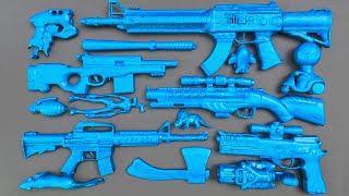 Sniper RiflesShotGun Assault Rifles Revolver M16Ak47 SpidermanGranateGlock 17Azzuri Gun [upl. by Aneet792]