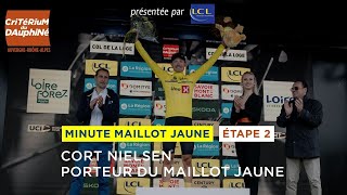 Critérium du Dauphiné 2024  Stage 2  Minute Maillot Jaune amp Bleu LCL [upl. by Aihseuqal]