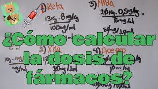 ¿Cómo calcular la dosis de fármacos ¿Cómo dosificar  Las bestias de George [upl. by Ahsele]