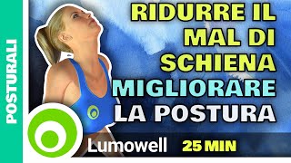 Esercizi Facili Per Ridurre Il Mal Di Schiena E Migliorare La Postura  25 Minuti [upl. by Budworth]