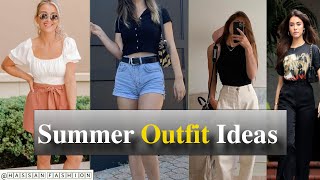 Summer outfit ideas for women  Fashion  MashaBearUkraine [upl. by Ainafetse]