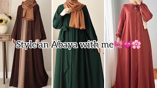 Style an Abaya with mebest color combinationstylesAbaya designs for girls [upl. by Corotto]