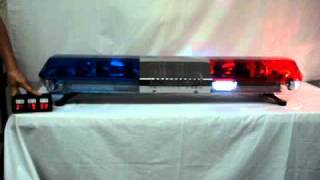 VOLTEX 48quot POLICE RED BLUE HALOGEN LED COMBO LIGHT BAR LIGHTBAR [upl. by Acinelav]