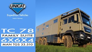 UNICAT Expedition Vehicle TC78 FAMILY SUITE MAN TGS 33510 6X6 X4 [upl. by Urbas]