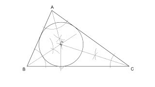 How to draw the Incenter and the Inscribed Circle of a triangle [upl. by Aubrie]