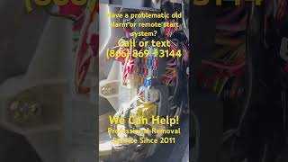 Removal Of Problematic Alarm And Remote Start System Sacramento Areakey keyfobs locksmith repair [upl. by Celeski]