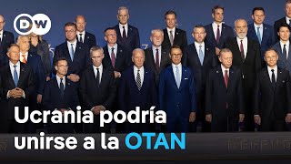 OTAN abre la puerta a la adhesión de Ucrania a la alianza [upl. by Hsakaa157]