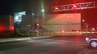 BNSF intermodal train passing McKinley Ave Fresno ca [upl. by Lepine]