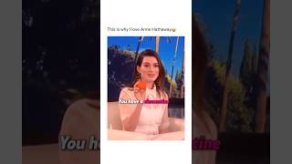 Anne Hathaways humor is unmatched shorts celebrity funny memes fyp viral [upl. by Palladin]