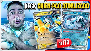 Review dos DECK INICIAL de BATALHA ChienPao e Tinkaton EX  MONTALVÃƒO CARTAS POKEMON [upl. by Aynekat]