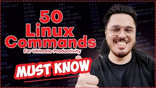 50 Linux Commands Every Developer Must Know 🔥 [upl. by Gregson]