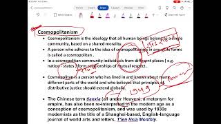 Cosmopolitanism 1 [upl. by Forward]