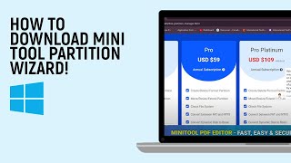 How to Download Mini Tool Partition Wizard on Windows easy [upl. by Aienahs]