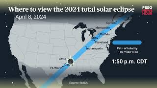 WATCH Where is the solar eclipses path of totality [upl. by Queri]