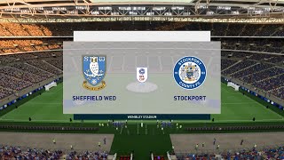 Sheffield Wednesday vs Stockport County 08082023 Carabao Cup FIFA 23 [upl. by Lindo]