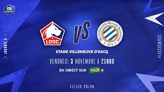 J6  Lille OSC – Montpellier HSC 00 le résumé  D1 Arkema I FFF 20232024 [upl. by Nicol]