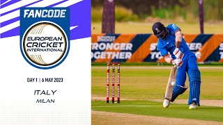 🔴 FanCode ECI Italy Milan 2023  Day 1  T10 Live International Cricket  European Cricket [upl. by Snell84]