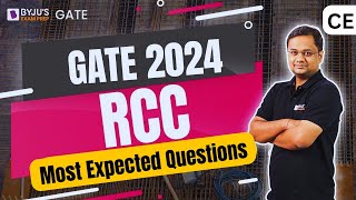 GATE 2024  Civil Engineering  RCC Most Expected Questions  BYJUS GATE [upl. by Maureene]