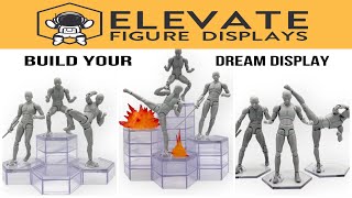 ELEVATE FIGURE DISPLAYS PT 2  The Ultimate Action Figure Flight Stands For ANY 68” Collection [upl. by Shipman]