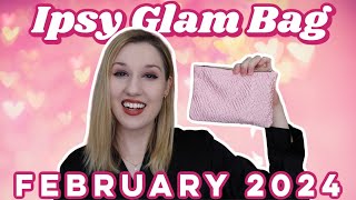 Ipsy Glam Bag  Unboxing amp TryOn  February 2024 [upl. by Hallagan]