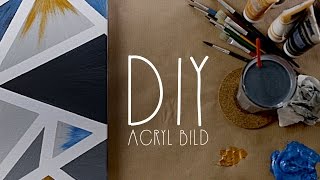 DIY  kreatives Acryl Bild selbst gestalten  UNARTIG [upl. by Oilalue]