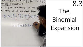 Binomial Expansion Exam Question Solutions [upl. by Novelc]