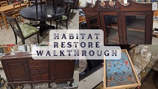 Vintage Furniture Great Throwbacks and MORE at this ReStore comegowithmetoday shopping [upl. by Gusta]