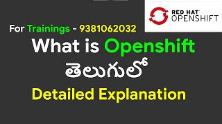 OpenShift in Teluguతెలుగు  OpenShift Installation  OpenShift Architecture [upl. by Hallock411]