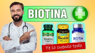 💊BIOTINA💊 que ES para que Sirve Alimentos Cabello Uñas y mucho MAS [upl. by Mcgee]