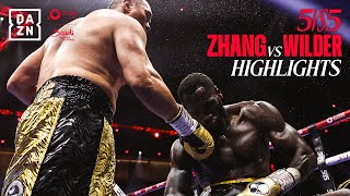 BRUTAL KO  Zhilei Zhang vs Deontay Wilder Highlights Queensberry vs Matchroom  Riyadh Season [upl. by Aitsirk837]