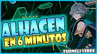 POTENTE ALHACÉN BUILD EN 6 MINUTOS 💚🌟  Guía build Alhaitham  Genshin Impact [upl. by Evvy]