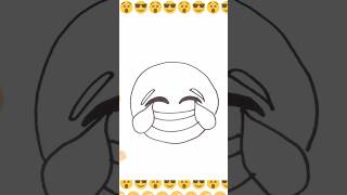 How to draw a Laughing Emoji  Laughing Emoji Easy Draw Tutorial [upl. by Kokaras]