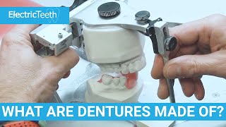 What are false teeth amp dentures made of [upl. by Adalheid975]