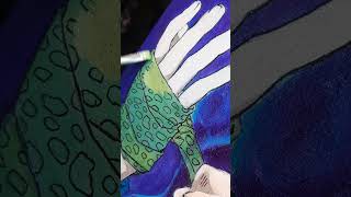 Nanami 💙 холст акрил art drawing process anime animeart funart painting [upl. by Ahseenak]