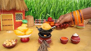 Miniature Chole Bhature  Poori  Mini Foodkey [upl. by Aicrag207]