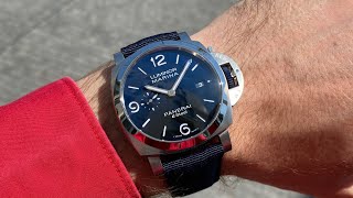 Panerai Luminor Marina eSteel Blu Profondo 44 mm [upl. by Averill]