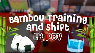 Bambou Training amp Shift  LR POV Roblox [upl. by Onitnelav]