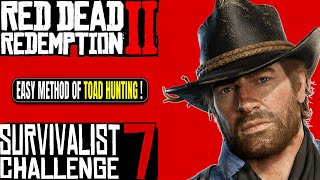 RDR2  Survivalist 7  Easy Method  Toad Hunting [upl. by Nesyla]