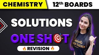 Solutions Chemistry Class 12 One Shot  NEET 2024  Nitesh Devnani [upl. by Yelnek]