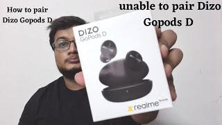 How to connect Dizo Gopods D  How to reset Dizo Gopods D [upl. by Sucramd385]