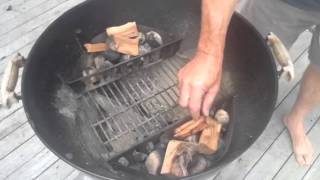 How to hot smoke salmon with a weber kettle bbq [upl. by Naziaf]