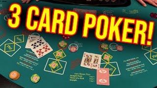 LIVE 3 CARD POKER IN LAS VEGAS [upl. by Deirdra510]