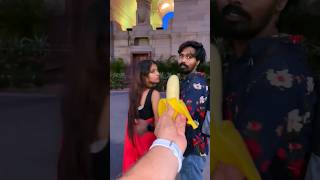 Banana prank dekho🤣 funny​ trending​ shorts​ [upl. by Nohsal]